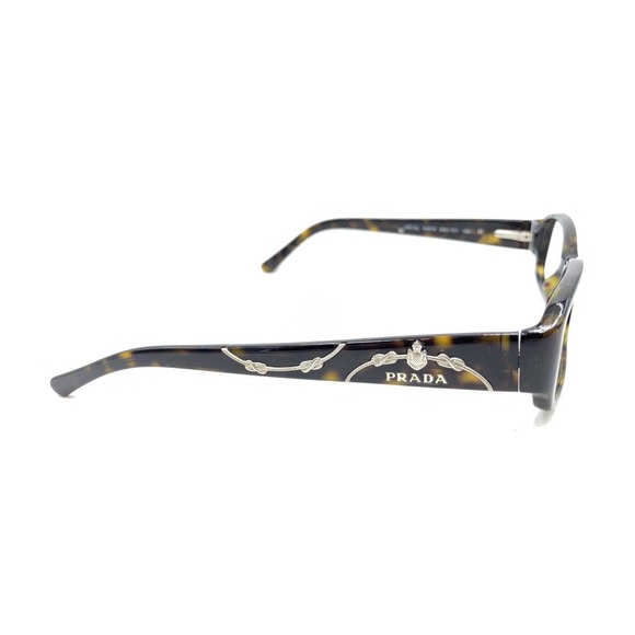 Prada VPR 15L 2AU-1O1 Tortoise Brown Eyeglasses Frames 53-16 135 Italy Designer - Picture 4 of 12